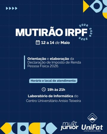 UniFat promove mutirão gratuito para declaração do Imposto de Renda